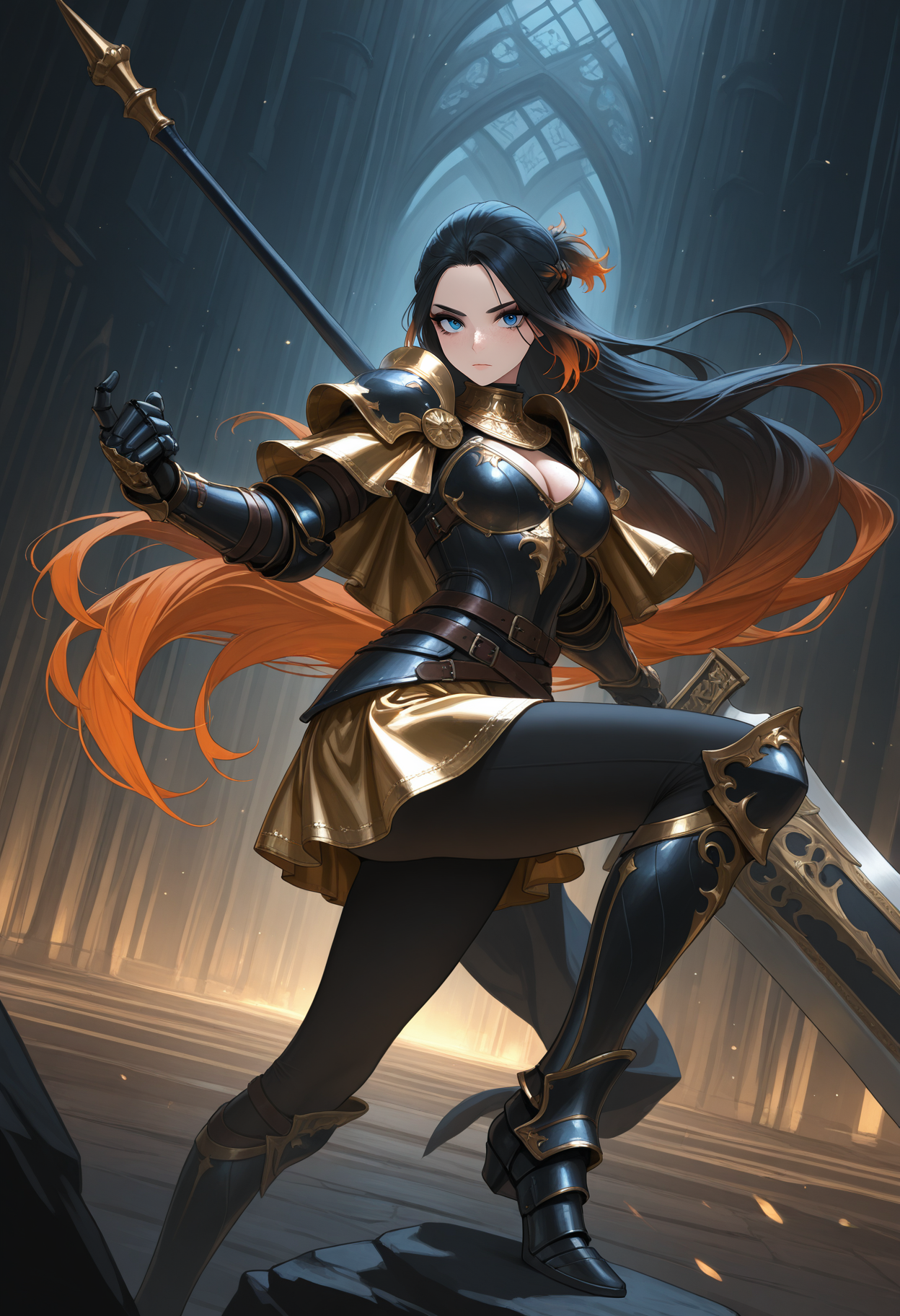 00002-1559547555-masterpiece, best quality, absurdres, highres,_fantasy, dark, abstract background, light particles,_1girl, toned, black hair, gr.png